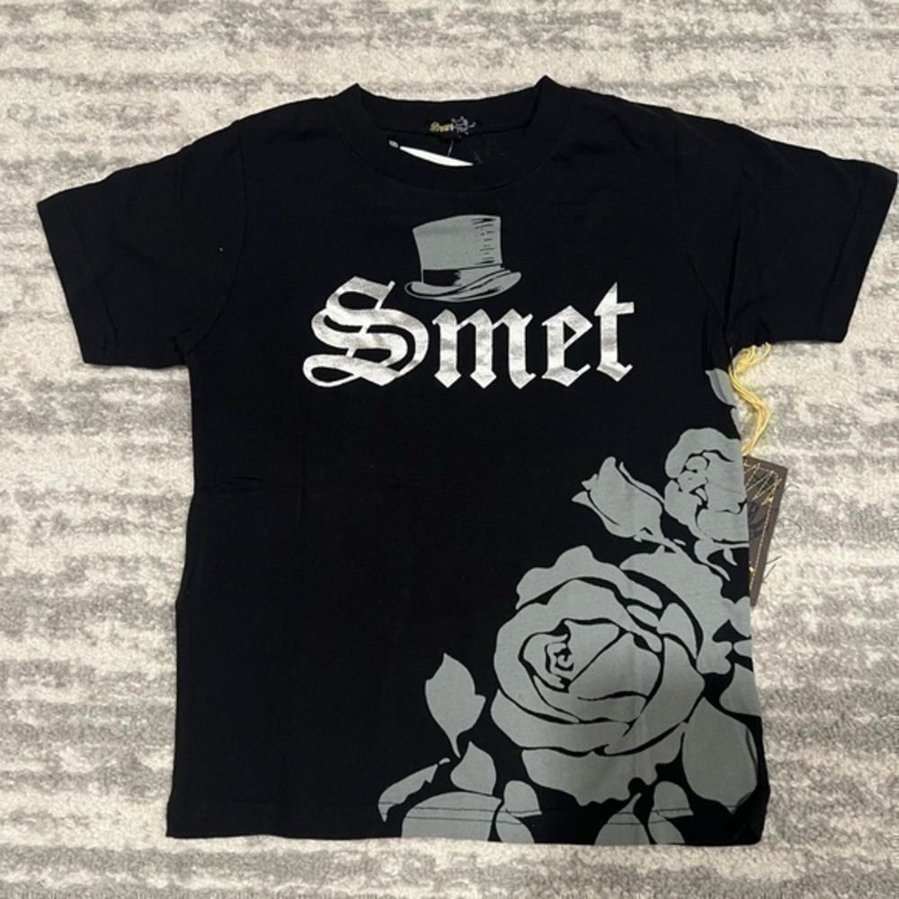 New Christian Audigier Smet Black S T-shirt Born on the Streets